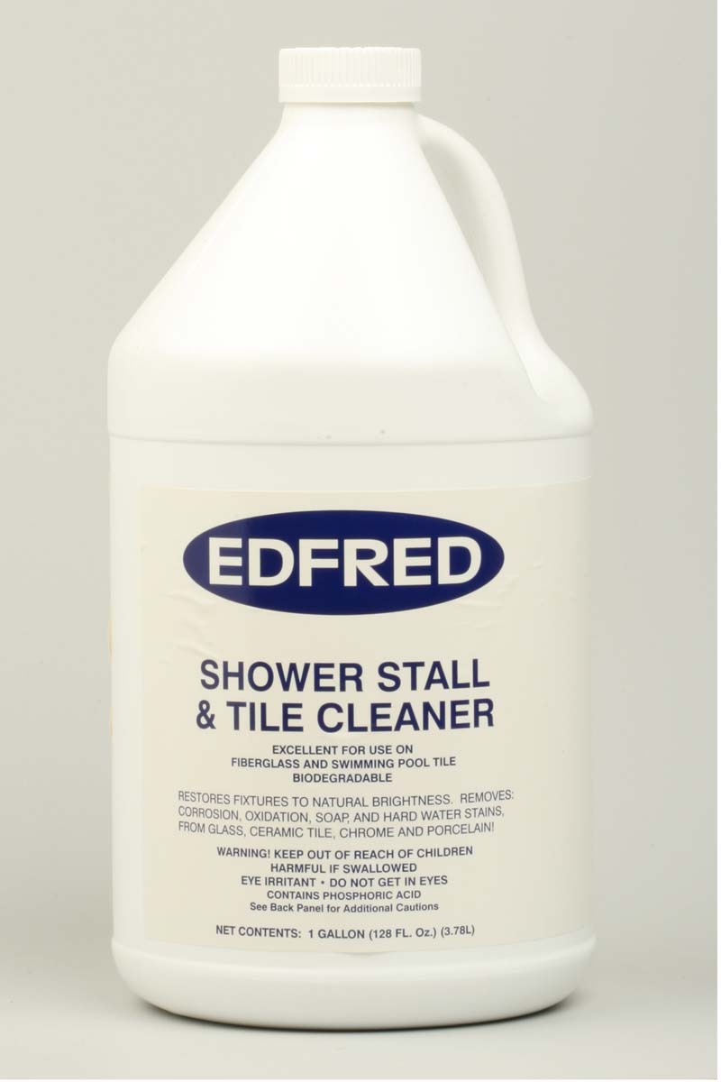 Edfred Corporationï¿½::ï¿½I AM CLEANING THIS:ï¿½::ï¿½Stainless Steel - (See  Cautions)ï¿½::ï¿½EDFRED 128 oz. Original Shower Stall & Tile Cleaner (Case  Of Four Gallons)